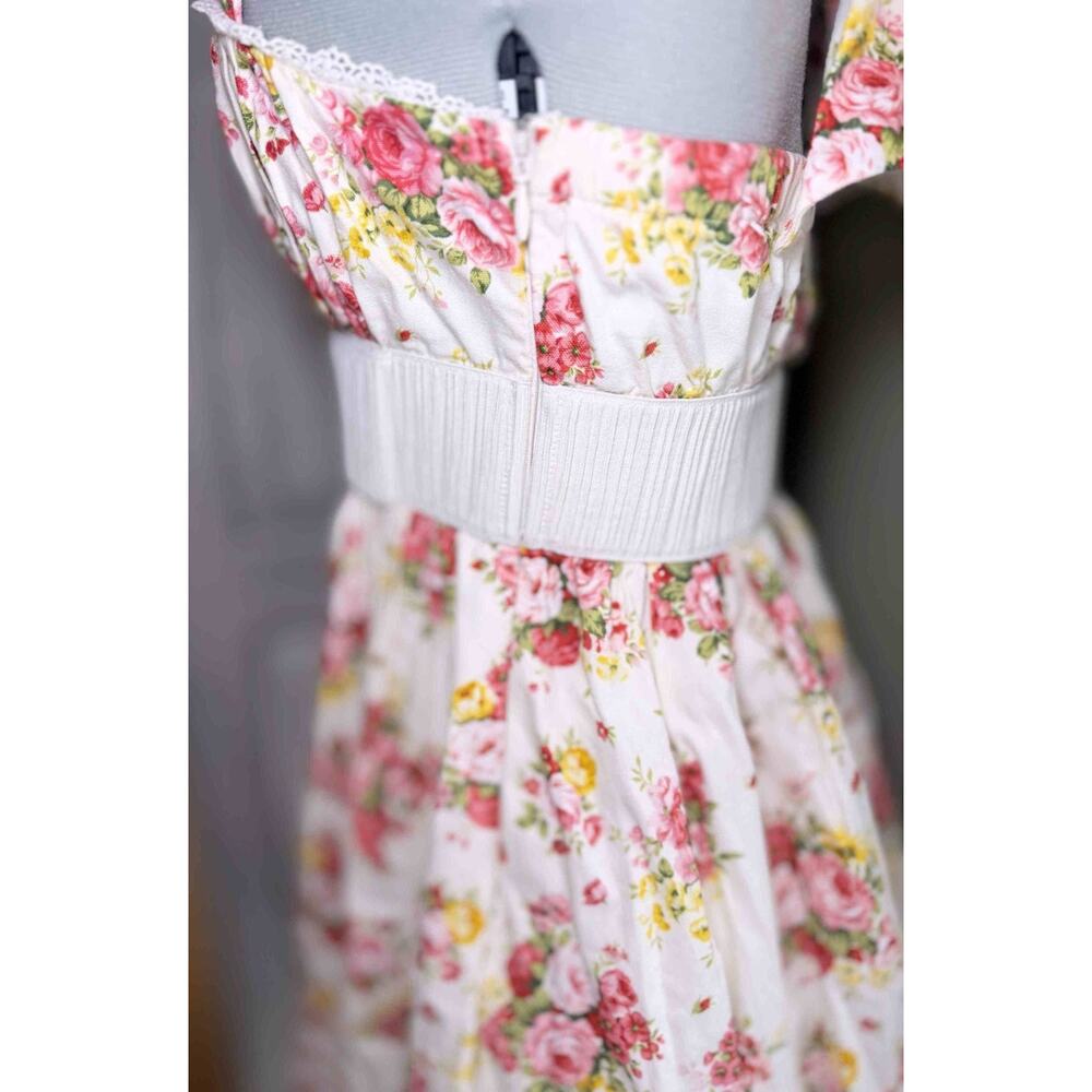 Liz Lisa Halter Neck Floral Belted Dress Jfashion Latte Gyaru Himekaji Coquette - Picture 5 of 16